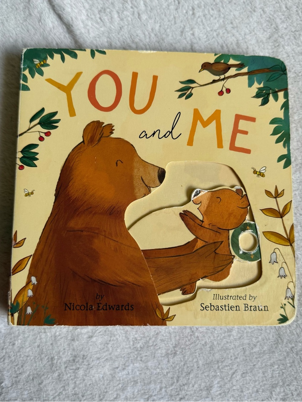 You and Me Board Book - Bear Illustration